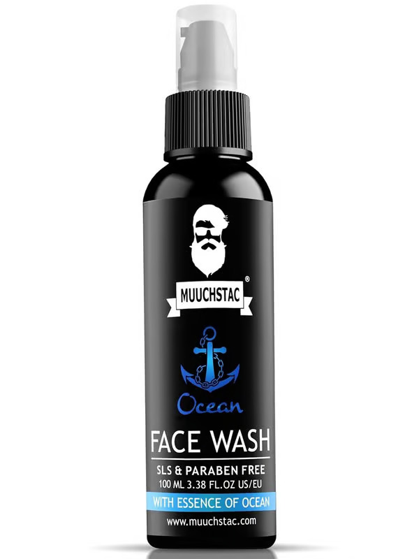 Muuchstac Ocean Face Wash for Men, Sls & Paraben Free, 100 Ml