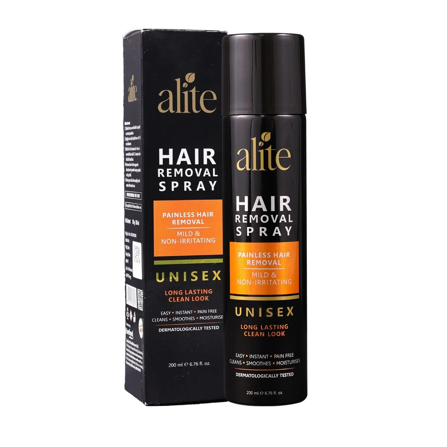 Alite Hair Removal Spray 200ml for Men & Women, Painless & Irritation-Free Body Hair Removal