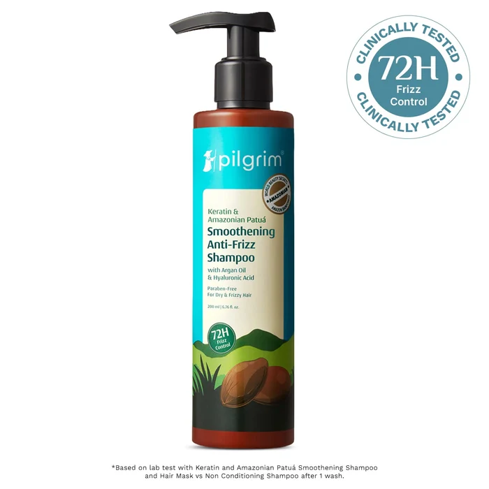 Pilgrim Keratin & Amazonian Patuá Smoothening Shampoo